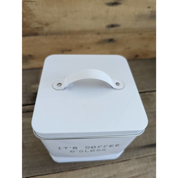 It's Coffee O'Clock Metal Coffee Storage Bin - Picture 3 of 8
